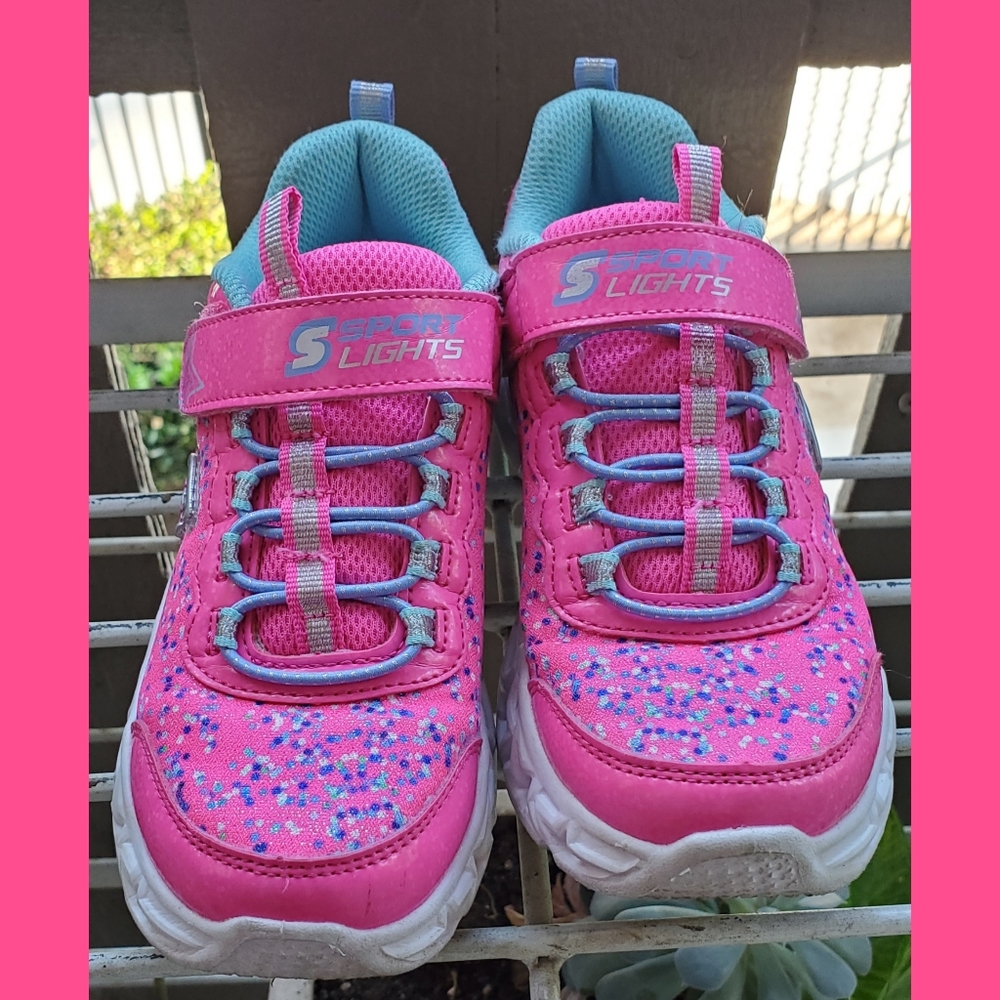 Skechers Girls Sports Lights Size 13